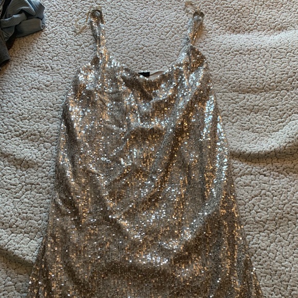 Silver Sequin dress from Italy! - Picture 3 of 4